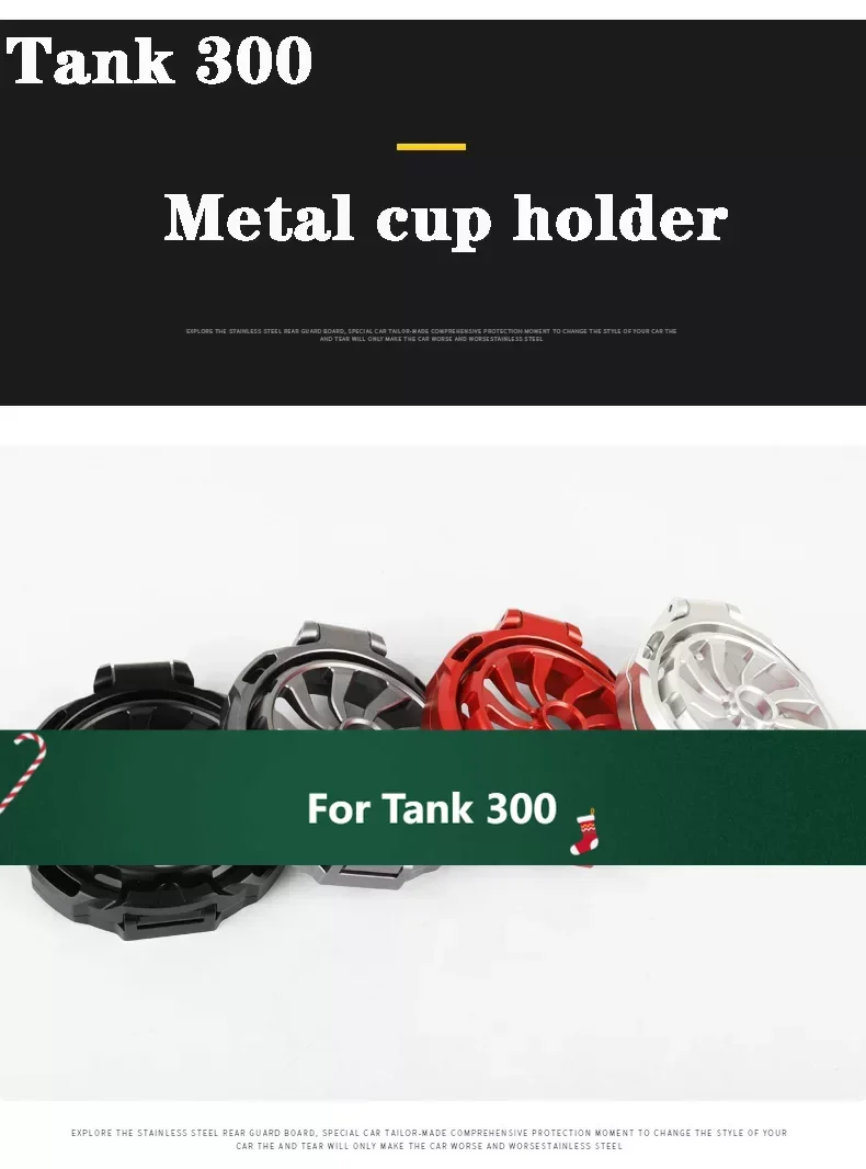 

New! For WEY GWM Tank 300 400 Air Conditioning Outlet Water Cup Holder Aluminum Alloy Foldable Cup Holder Interior Modification