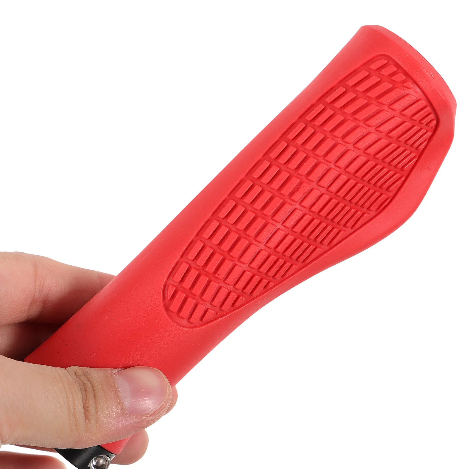 

Rubber H Grips Red Anti Skid Vibration Absorption Comfortable Bike Covers Cycling Accessories Mountain Bikes Sports