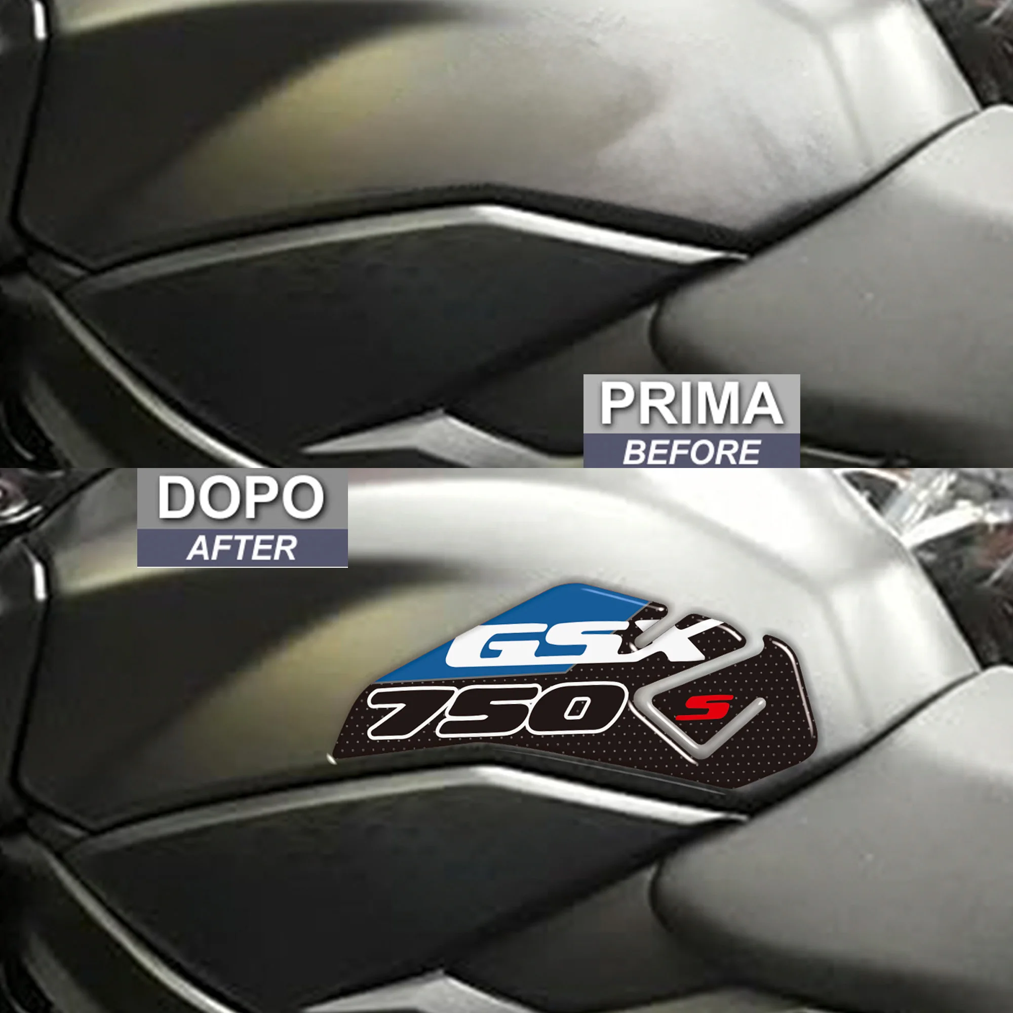 Fod Suzuki GSX-S750 GSXS750 GSX S750 S 750 GSX-S Motorcycle  3D Stickers decal Tank Pad Grips Protection Gas Fuel Oil Knee 2018