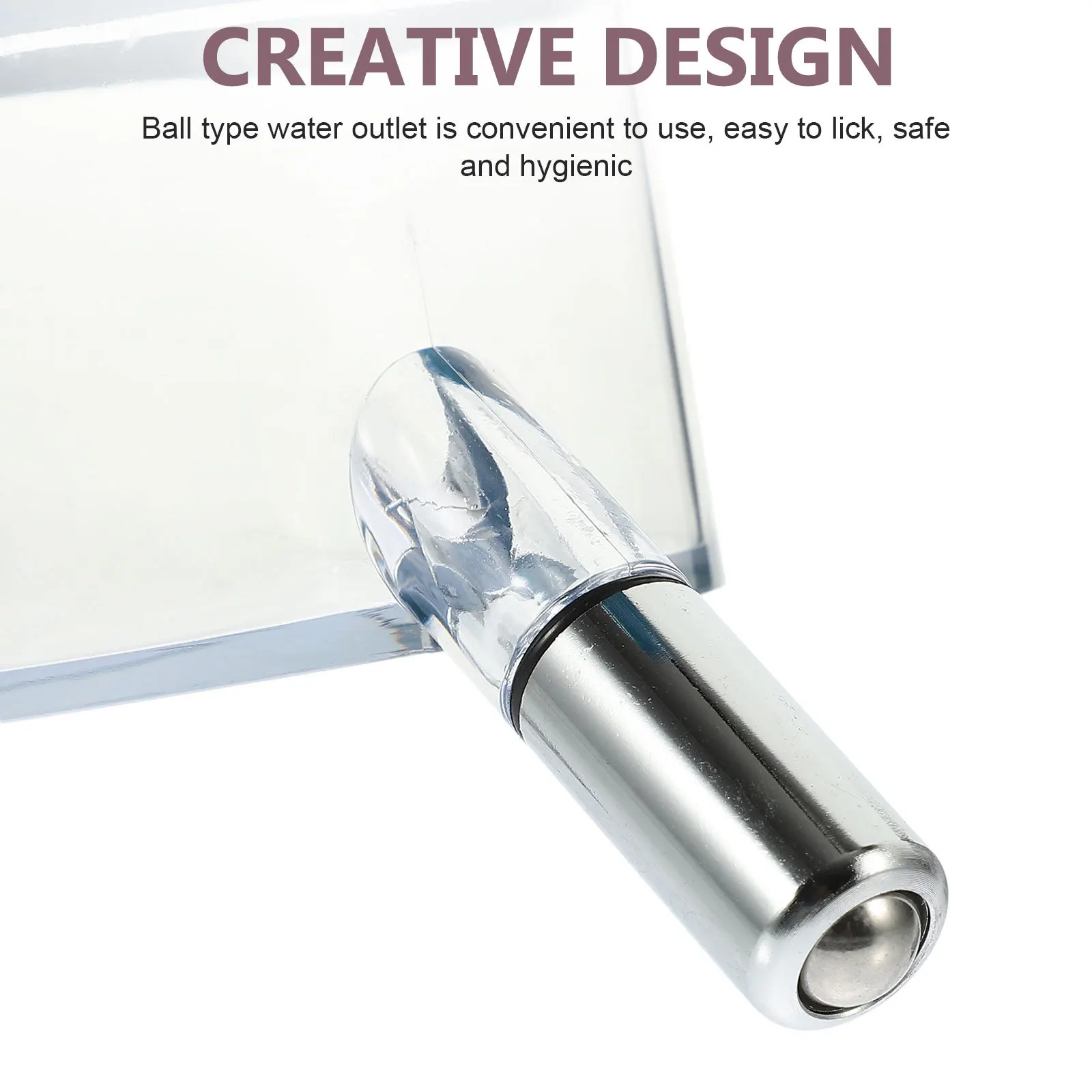 

Puppy Water Bottle Cat Dispenser Hanging Type Prevent Wetting Pets Hair Reliable Safe Material Pet Supply Pet Water Bottle