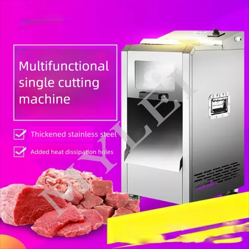 Vertical Stainless Steel Meat Slicer Multifunctional Fresh Meat Cutting Machine