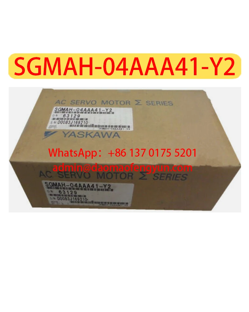 

SGMAH-04AAA41-Y2 Brand New Servo Motor SGMAH 04AAA41 Y2，Fast shipping