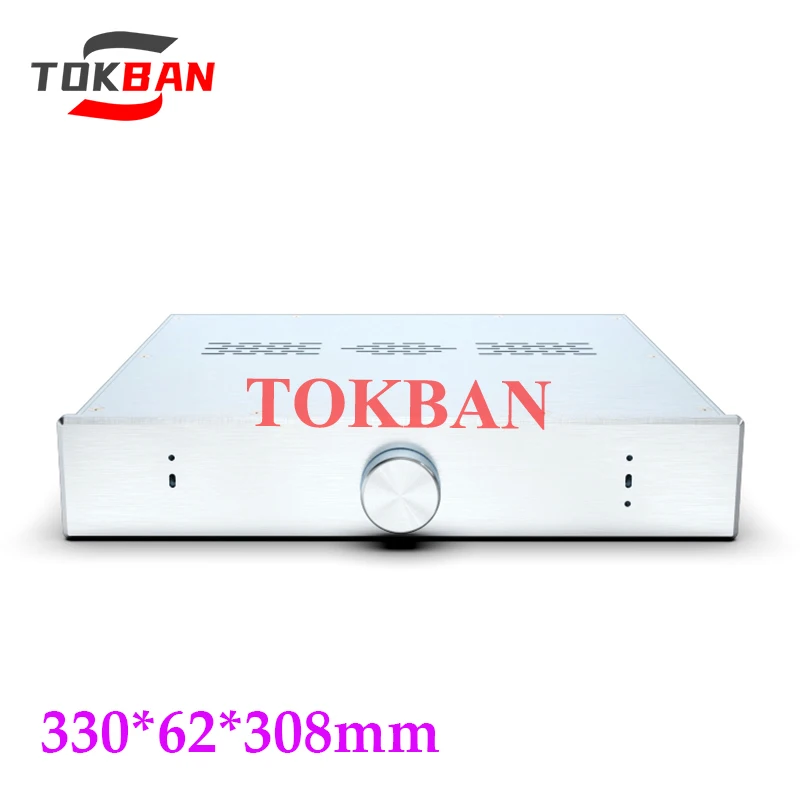 

Tokban Audio MARK JC2 330*62*308 мм полностью алюминиевый сбалансированный предусилитель Корпус Шасси DIY домашний предусилитель