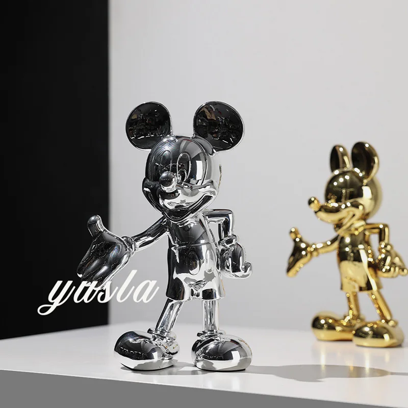 ยินดีต้อนรับ Mickey Mouse ตุ๊กตาขยับแขนขาได้โมเดิร์นคอลเลกชันตุ๊กตาแฟชั่น29ซม.เครื่องประดับห้องพักรูปปั้น Mickey ตกแต่งของเล่น