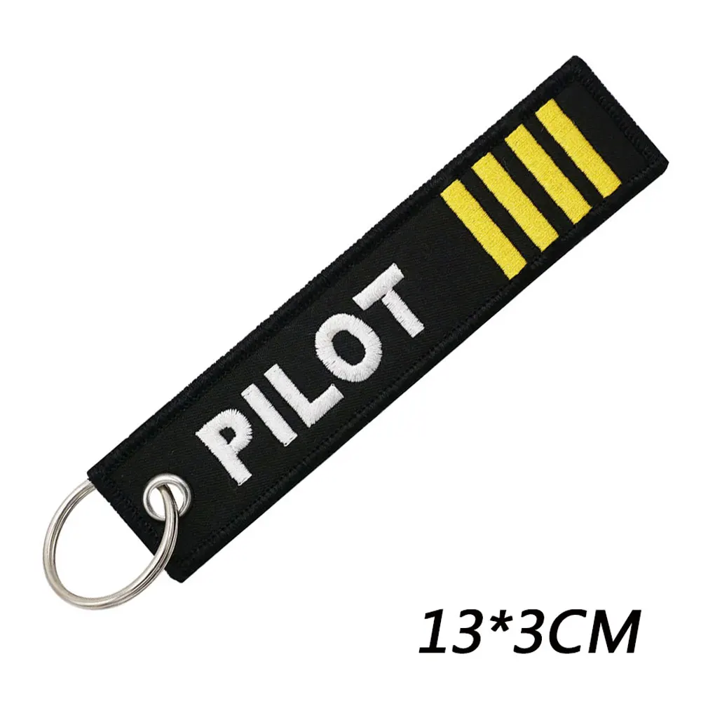 Pilot Rank Captain  Embroidery Functional Keychain Y1-44