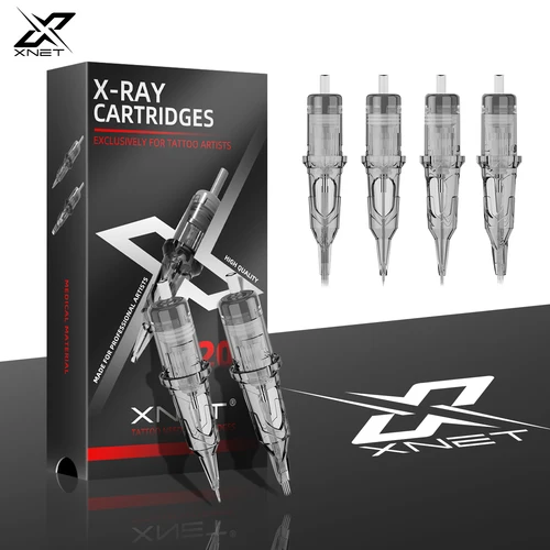 Agujas de cartucho de tatuaje X-RAY XNET, 20 piezas, agujas de tatuaje de seguridad esterilizadas desechables redondas Magnum RL para máquinas de tatuaje rotativas