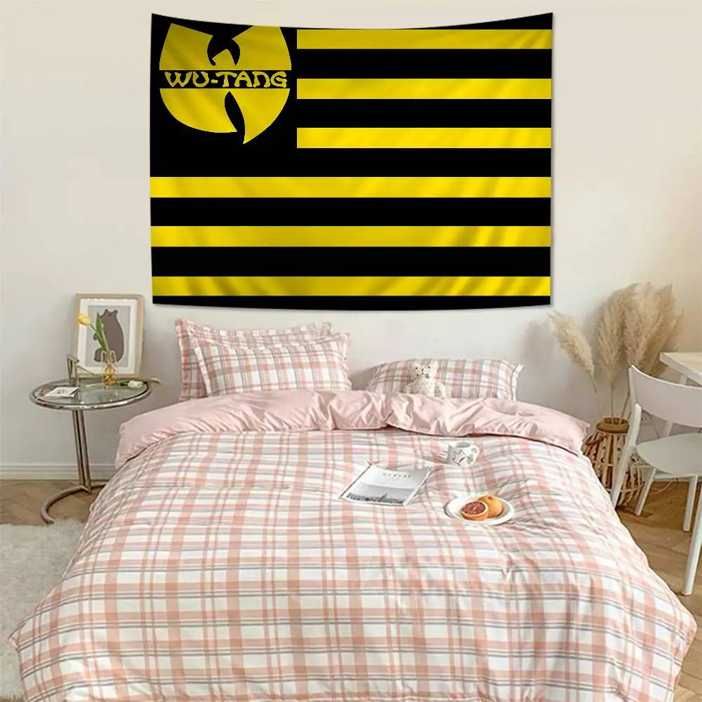 WU-T-TANG CLAN Band Chart Tapestry Art Science Fiction Room Home Decor Cheap Hippie Wall Hanging