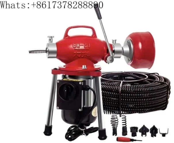 new product electric sewer toilet GQ-80 Pipe dredging machine toilet tool accessories Toilet lock