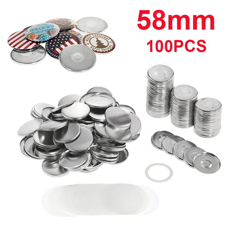 100 stks 25mm 32mm 44mm 58mm Magneet Koelkast Knop Maken Onderdelen DIY Koelkast Knop Badge Maker machine Accessoires Levert