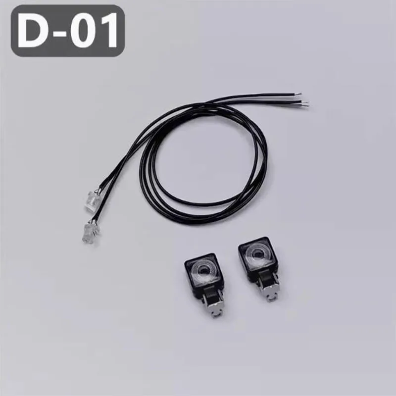 Equipment Rack Lights For Tamiya 1/14 Truck Square Spotlights d-01 Tow Headlights Led Rc Model Toy Parts