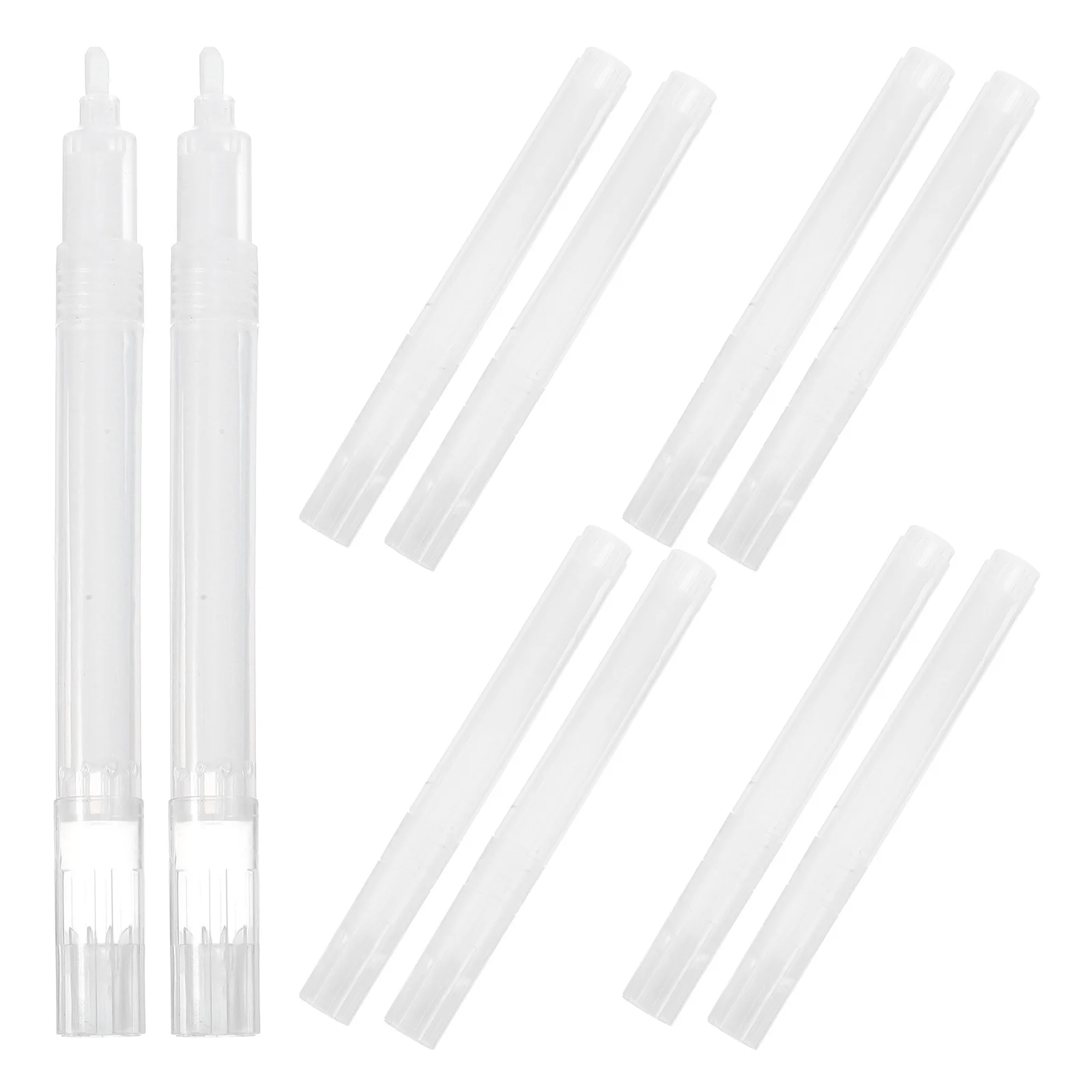 

10Pcs Reusable Paint Marker Pens Empty Refillable Tubes for Custom Ink Colors Ideal for Detailed Artwork and Handmade Projects