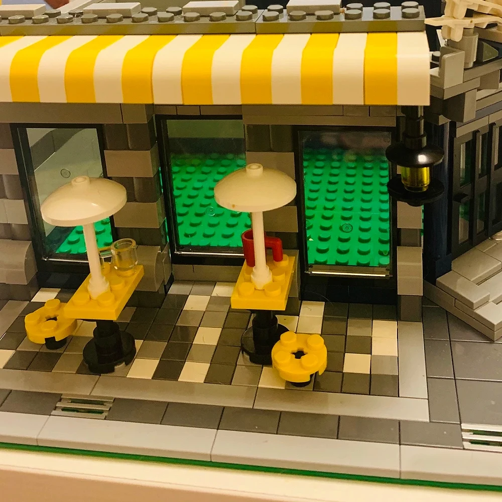 Creatieve Expert Coffeeshop Street Architecture Moc Bouwsteen Bakstenen Model Speelgoed Voor Vrienden Verjaardag Nieuwjaar Geschenken 2056 Stuks