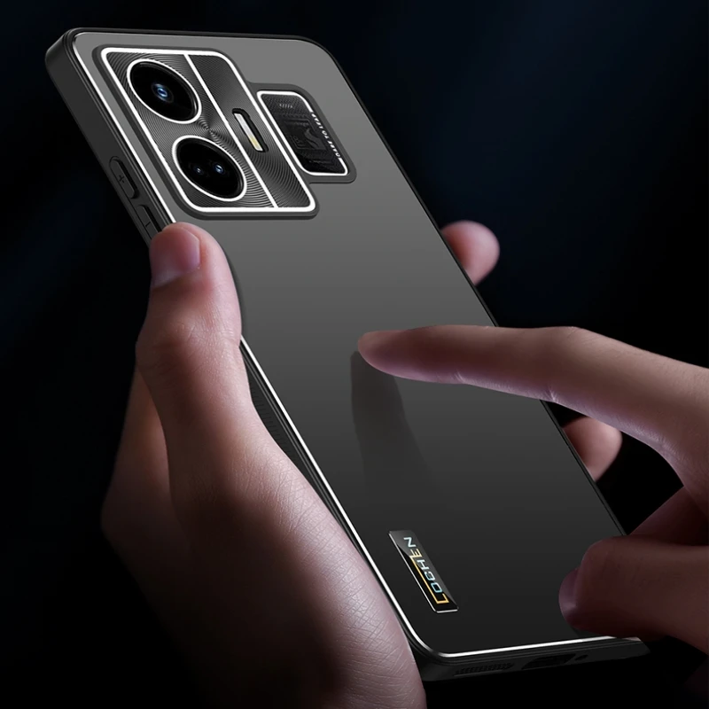 Case For Realme GT Neo 5 GT3 5G Luxury Phone Back Cover For For Realme GT Neo5 Metal Camera Protection Shell Shockproof Bumper