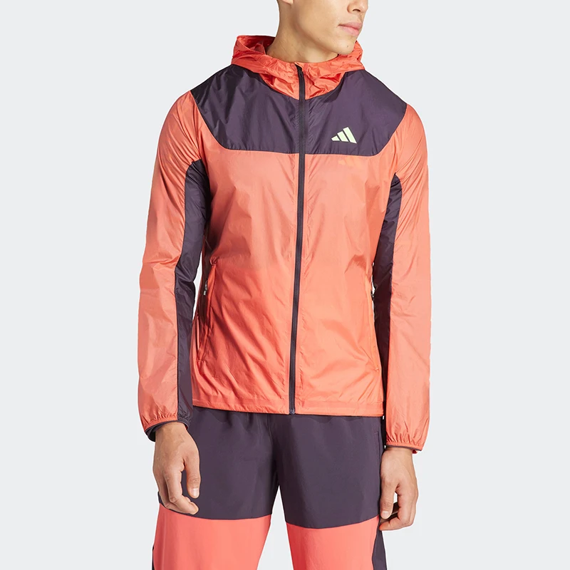 

Adidas genuine Running Training Unisex Woven Hooded Jacket IU0688
