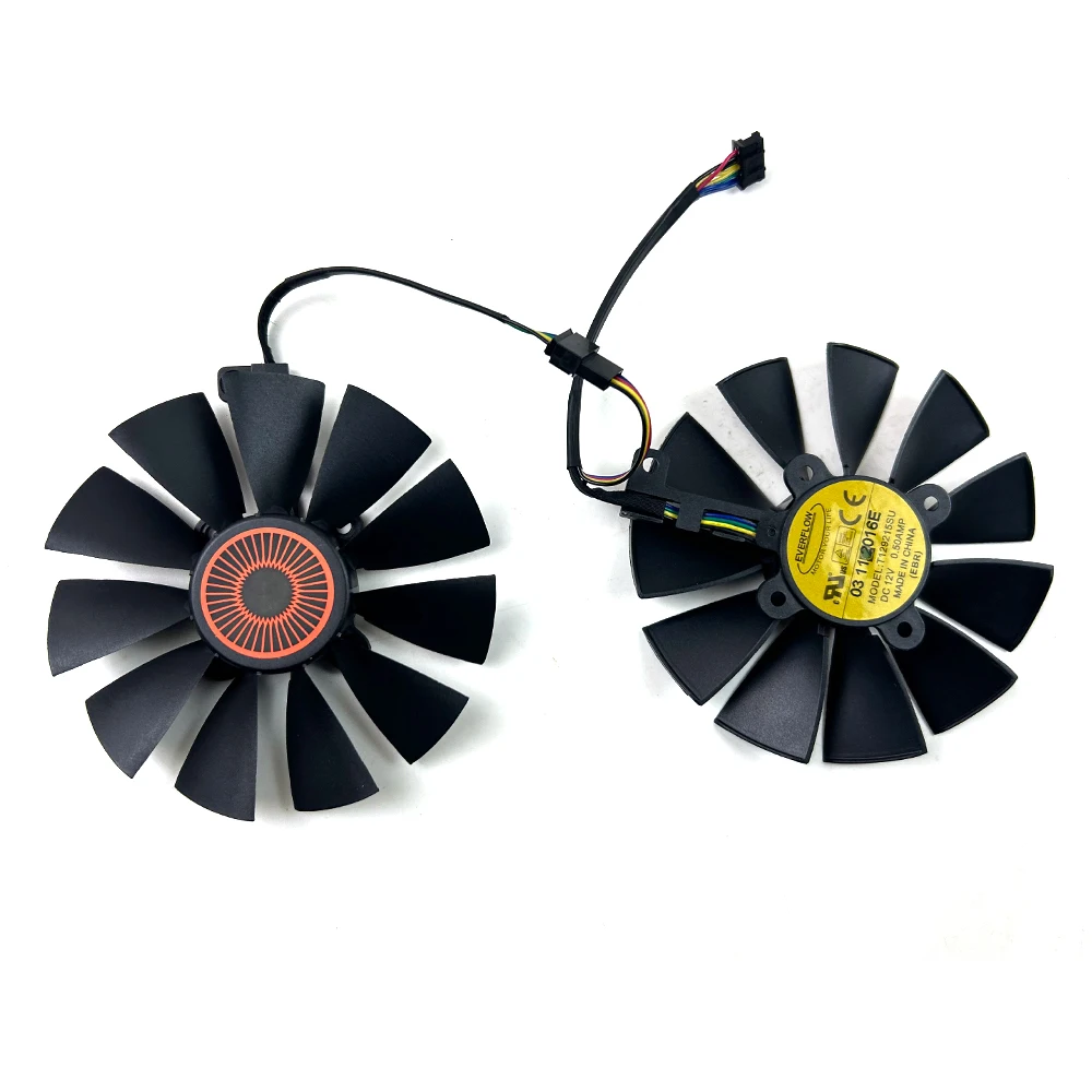 Nowy wentylator chłodzący 95mm T129215SU FD10015H12S 0.55A 5Pin Wentylator do karty graficznej ASUS STRIX GTX 970 980 780 TI R9 380 — zdjęcie produktu 3