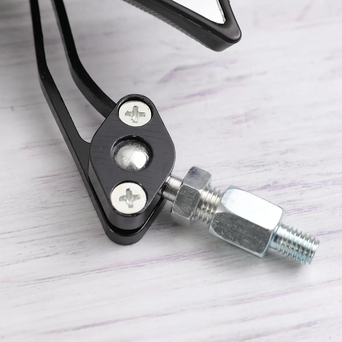 

2Pcs Rearview Mirrors Alloy Lightweight Large Lens Fast Install Screw Adjustable for Motorbike Bicycle Electric Bike Safety