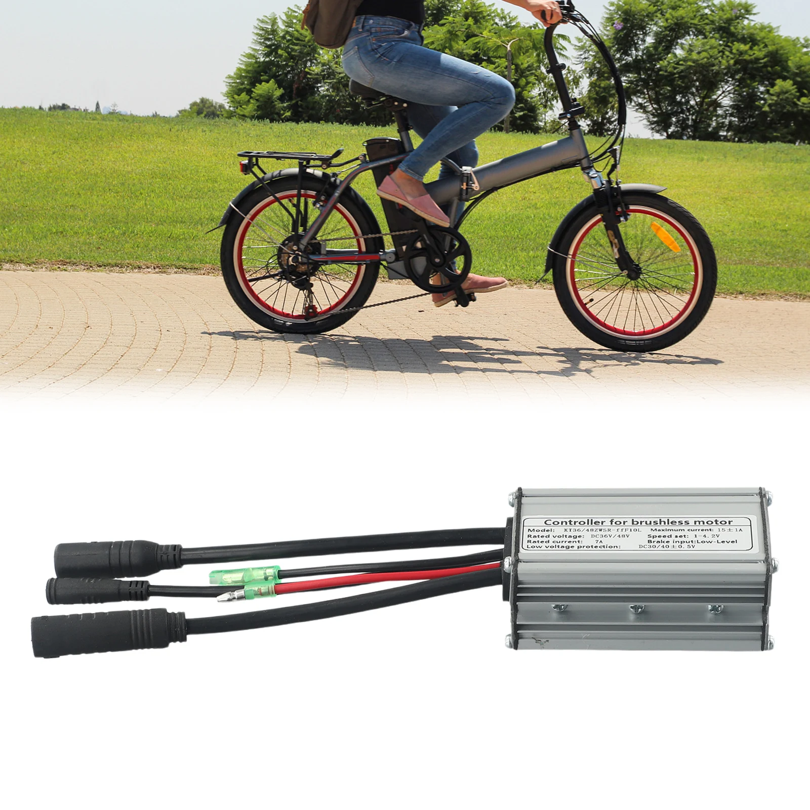 

DC 36V 48V Controller Brushless Motor Controller Compact Size Low Voltage Protection Brushless Motor For Electric Bicycles