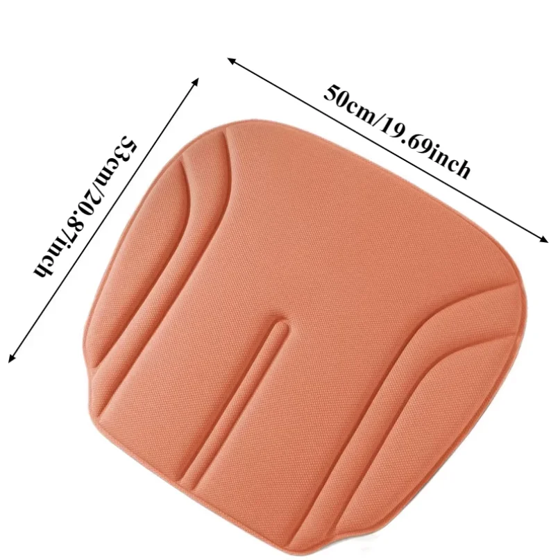 3D Breathable Foam Car Seat Covers, High-Elastic Front Seat Cushions, Strip Design, Warm Winter Skin-Friendly Universal Car Pads