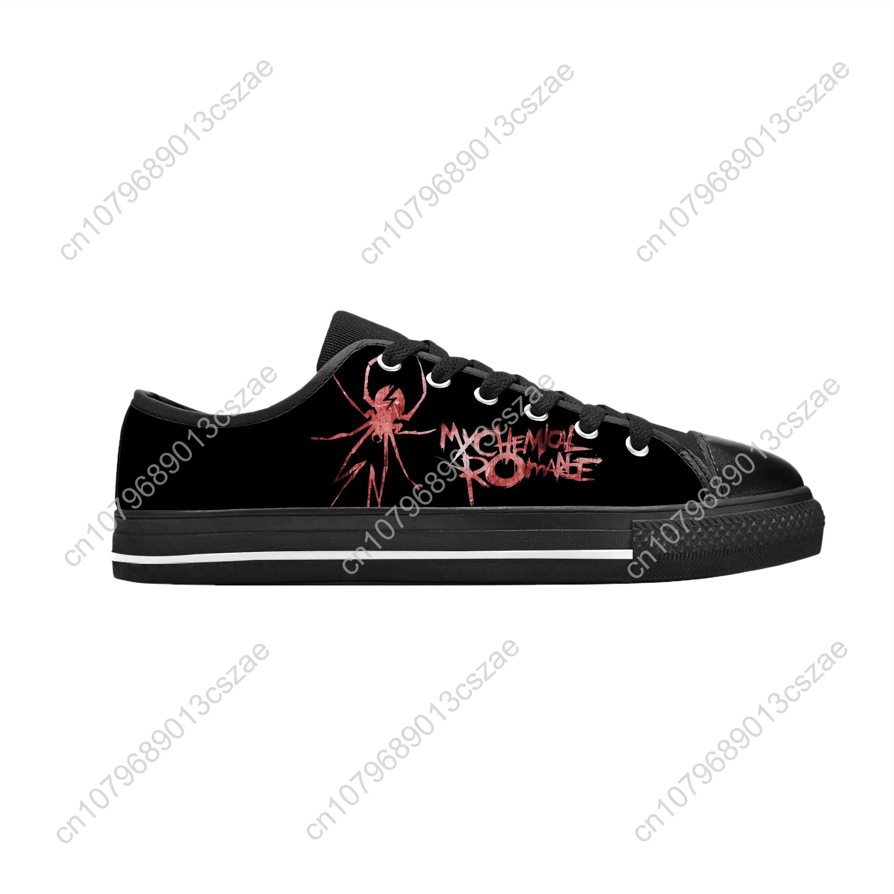 My Chemical Romance Mcr The Black Parade Rock Band Casual Cloth Shoes Low Top Comfortable Breathable 3D Print Men Women Sneakers 5