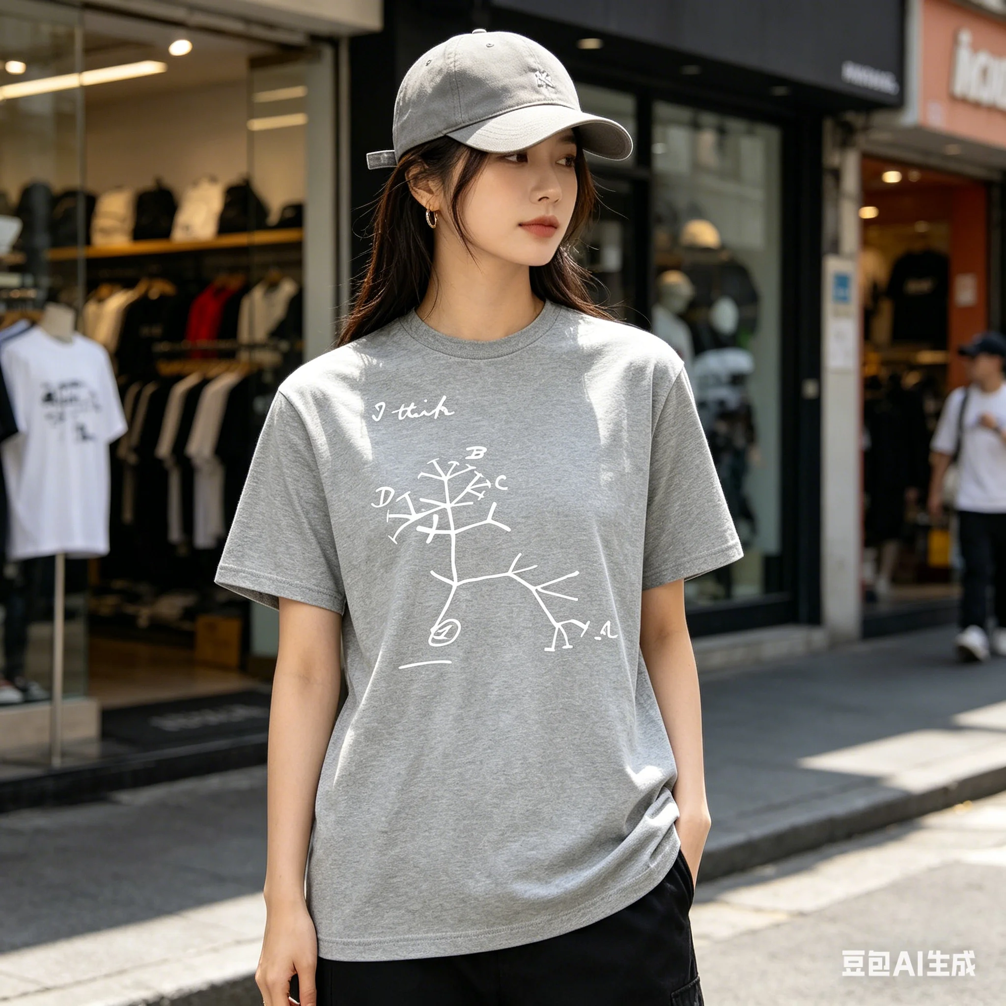 T-shirt Darwin Tree of Life, dont je crois qu'il représente l'évolution, T-shirt graphique Charles Darwin, style rétro streetwear pour femme.