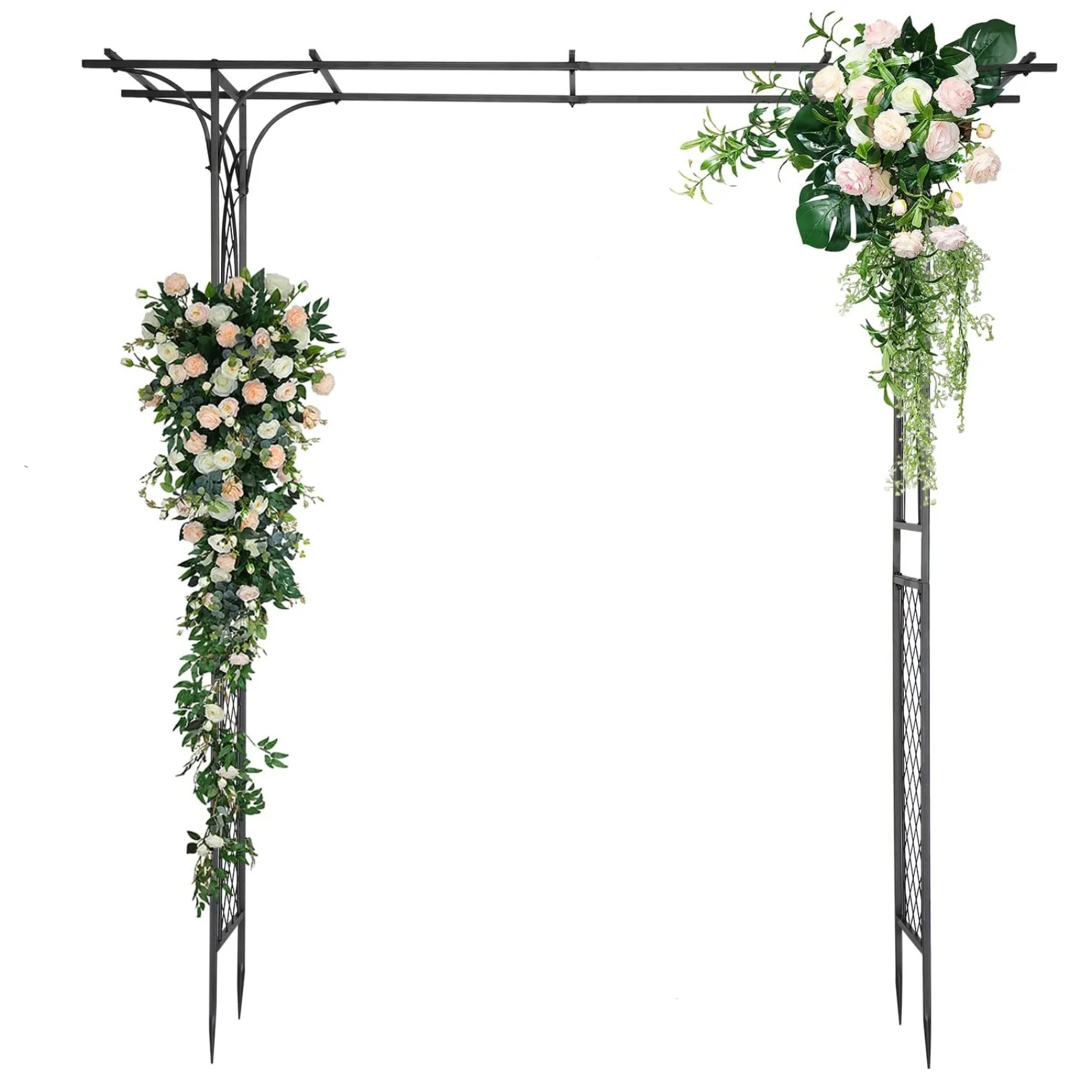 

Wrought iron flat-roofed arches, garden garden decorative arches, plant climbing racks