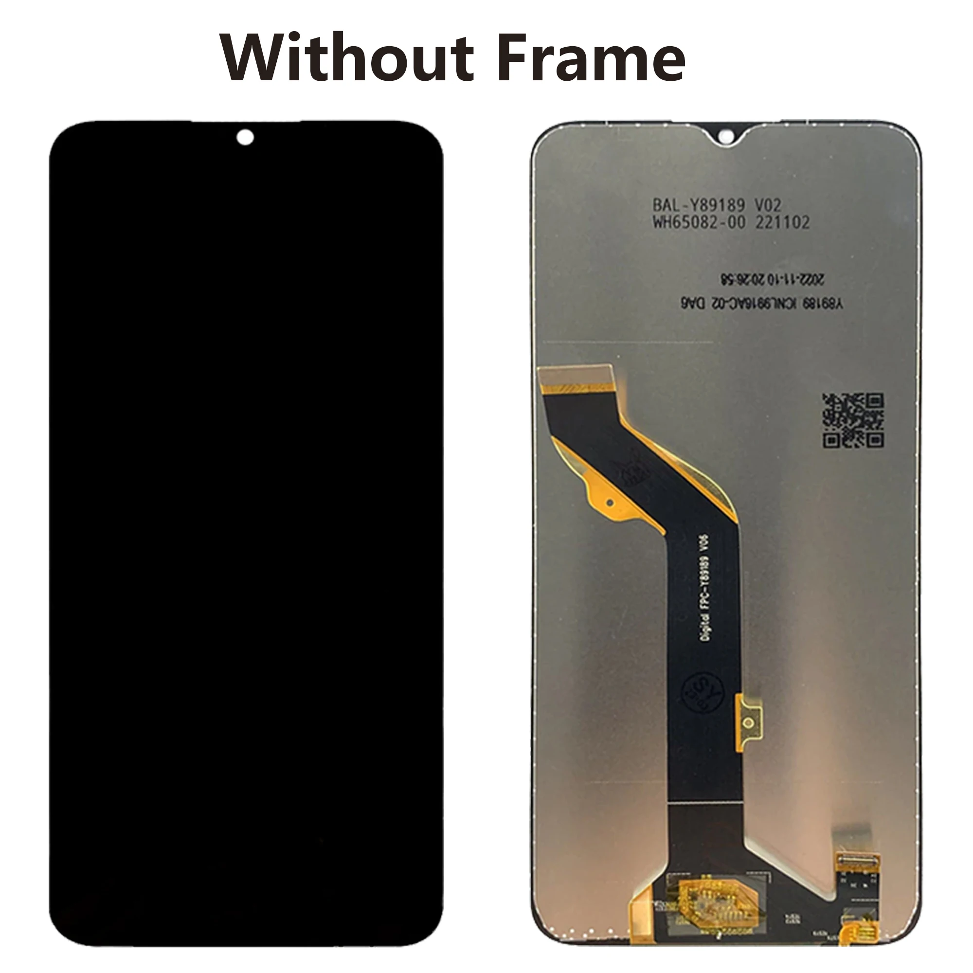 Original Pantalla For TCL 405 Full With Frame T506D LCD Touch Screen Assembly Replacement Digitizer Panel Repair Parts