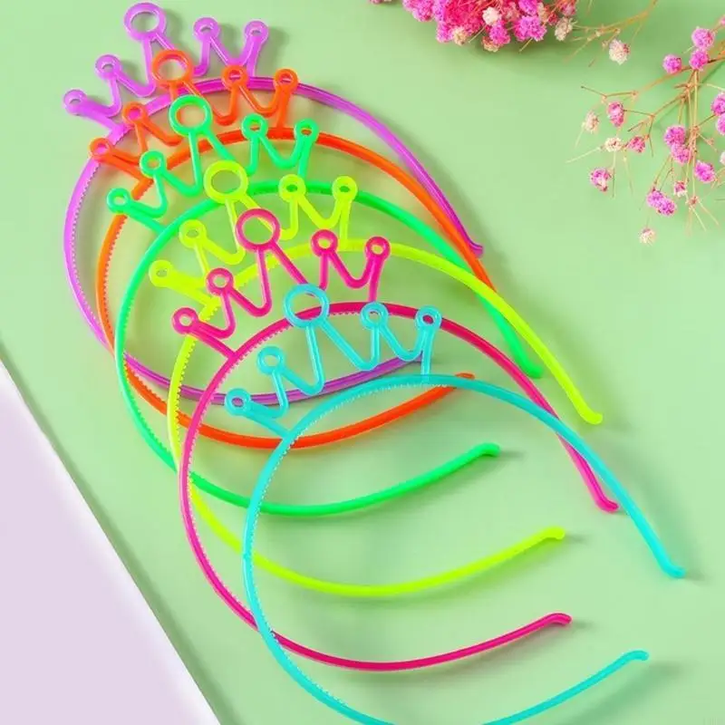 أزياء الكبار للأطفال متوهجة تاج شكل الشعر هوب مضيئة هيرباند مرحلة العروض هالوين النساء التصميم عقال Y166