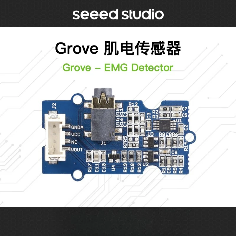 Grove EMG Muscle Sensor (EMG Detector), Compatible with Arduino, Weak Myoelectric Signal Module by Seeed