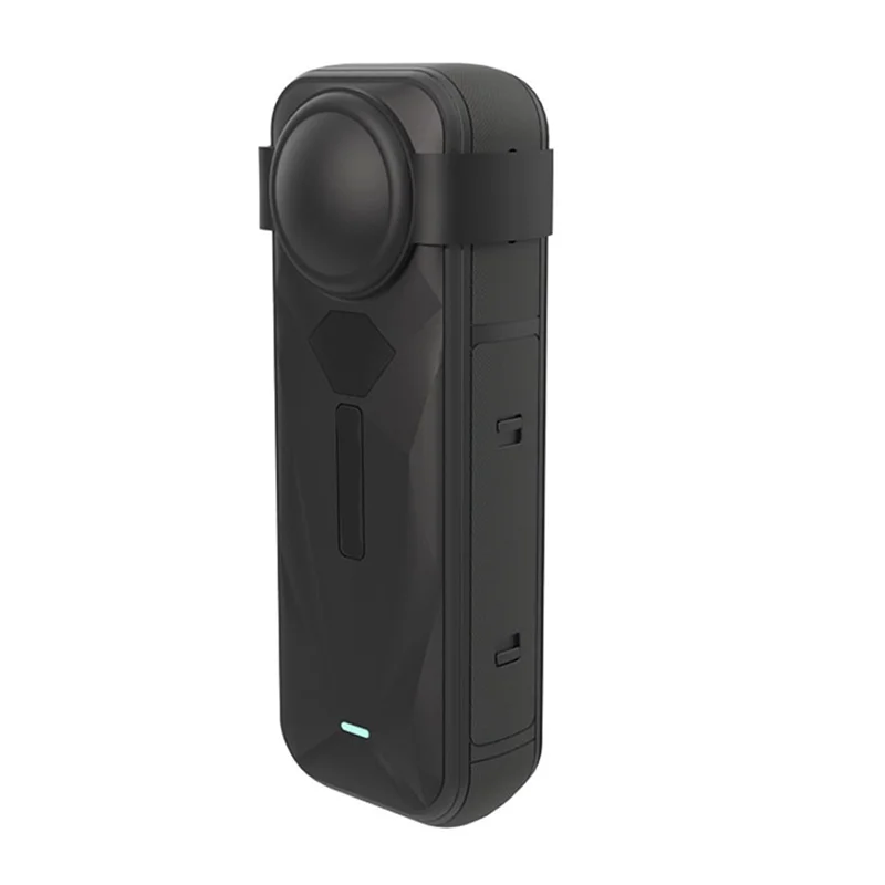 B50B-Silicone Protective Case For Insta360 X5 With Lens Cap Shockproof Sleeve Protective Sleeve Camera Protective Cover Blue