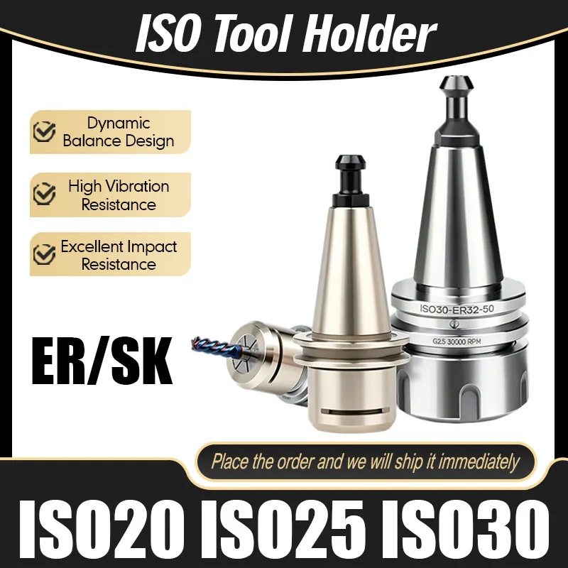 

Precision CNC Chuck Engraving Machine Spindle Carving Tools 0.002 ISO20 ISO25 ISO30 ER16 ER20 ER25/32 Wood Working Tool Holder