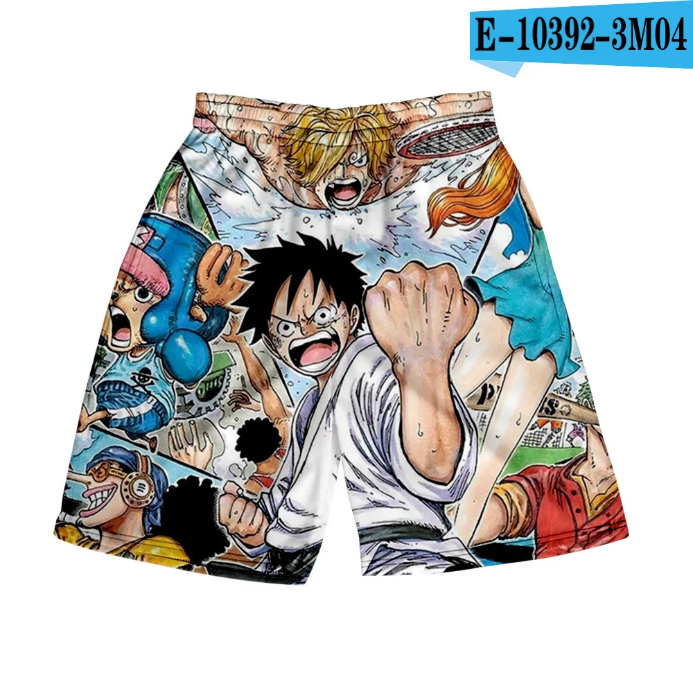 ONE Piece Monkey D Luffy Roronoa Zoro Ace Edward Newgate Kaidou anime 3D Digital Printed Shorts Casual Loose Beach Shorts