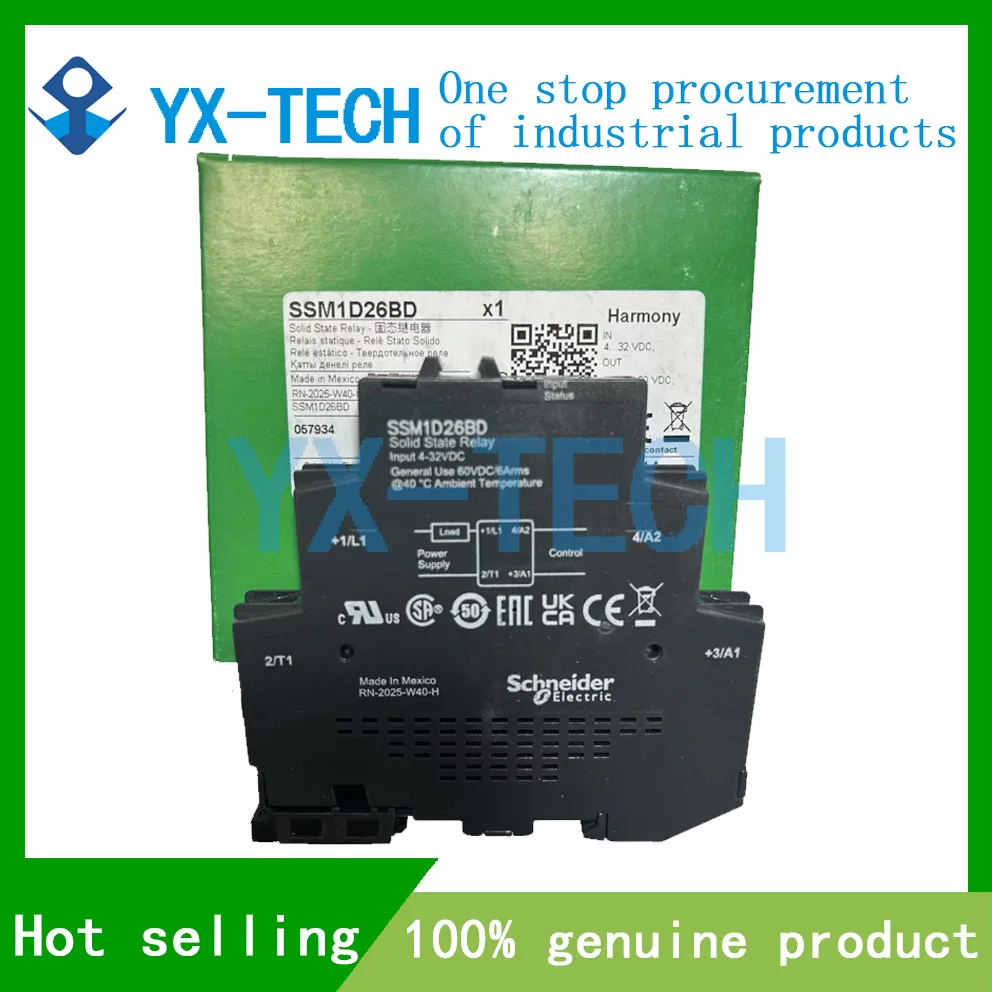 

In stock SSM1D26BD Schneider Solid State Modular Relays single phase relay DIN rail mount