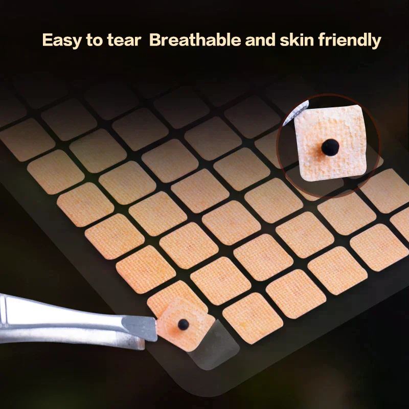 600Pcs/Bag Ear Care Ear Acupuncture Massage Therapy Needle Patch Seeds Sticker Auriculotherapy Vaccaria 1/2/3/4 Capsules