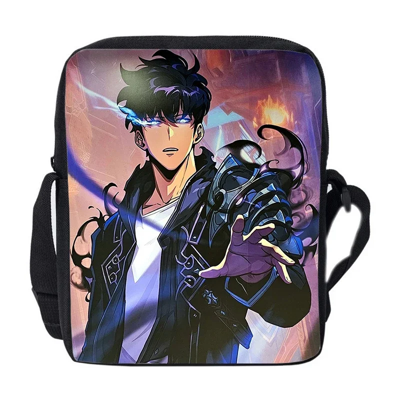 กระเป๋าสะพายข้างอนิเมะ Solo Leveling ซองจิน-อู กระเป๋าสะพายไหล่เด็กผู้หญิงเด็กผู้ชาย กระเป๋าถือเด็ก กระเป๋าสะพายเด็กสำหรับเดินทาง