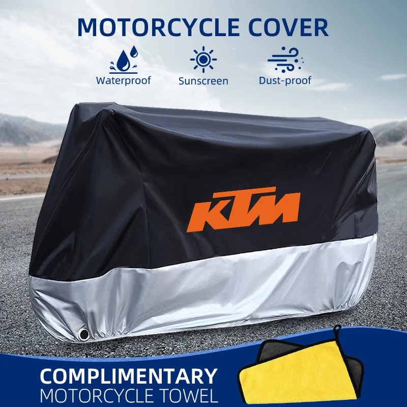 غطاء دراجة نارية مقاوم للغبار UV واقية في الهواء الطلق غطاء للمطر ل KTM Adventure Rc390 Duke 390 200 250 690 790 890 990 1050 1090