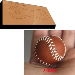 Mini baseball Leather Craft Punch Hand Tool Cut leather tools leather tools New Japan Steel Blade Wooden Die