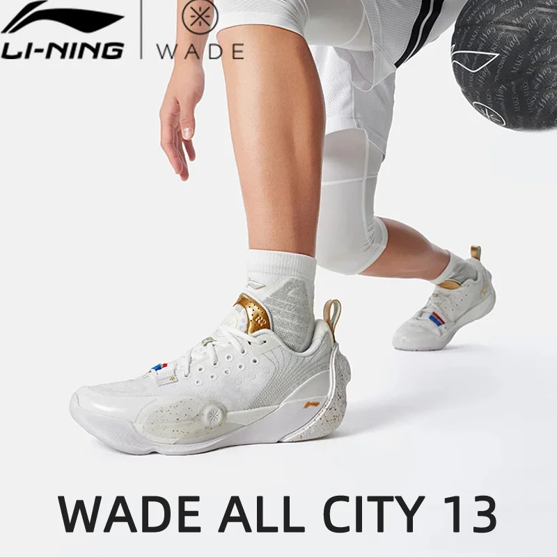 

Li-Ning Men's WADE ALL CITY 13 Professional Basketball Shoes BOOM Cushioning Durable LiNing Competition Sneakers ABAV017