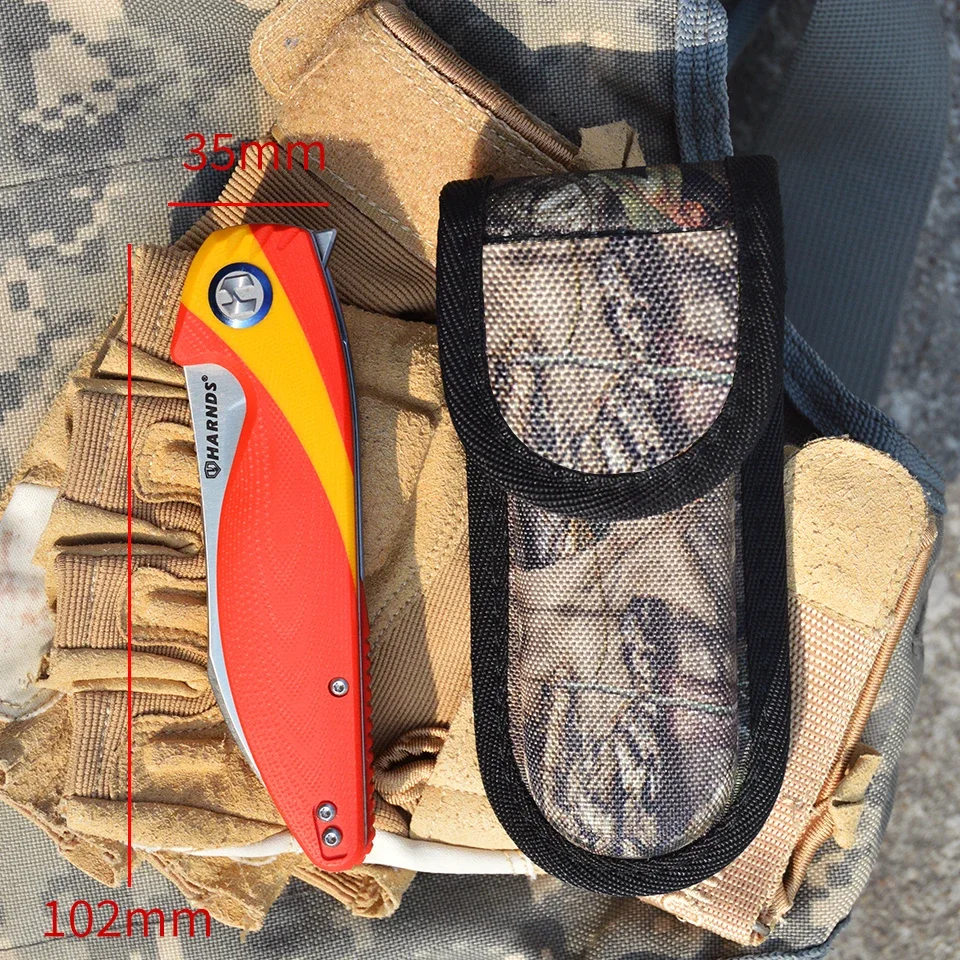 

Камуфляжный складной нож с нейлоновым чехлом Molle, многофункциональный подсумок для охотничьего фонарика, универсальная сумка для инструментов