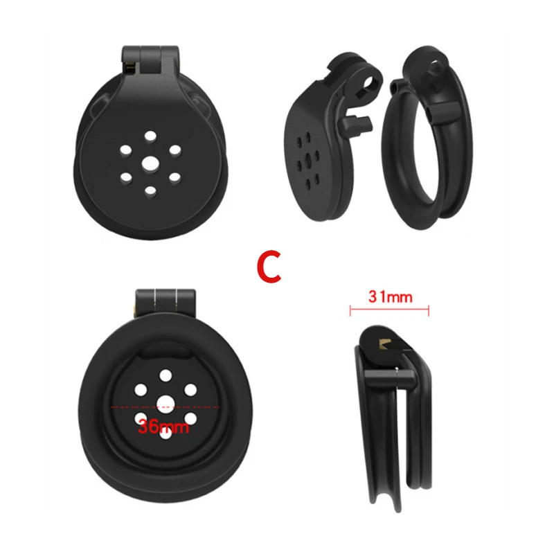 Hoge Kwaliteit Kleine Platte Sissy HT-V4 Kuisheidskooi Set Met 4 Penis Lock Cock Ring Cobra Bdsm Cock Kooien Sex speelgoed Voor Man Gay 18 +