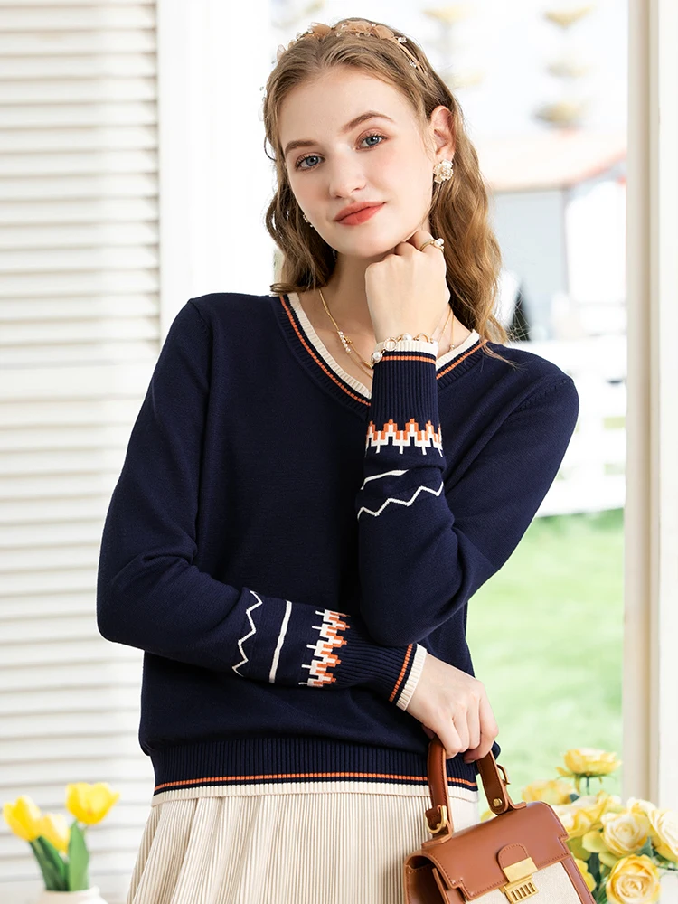 I BELIEVE YOU Sweater for Women Fashion 2022 Autumn/winter Gentle Knitted Vneck Long Sleeve Pullover Tops Y2k Clothes 2224124578