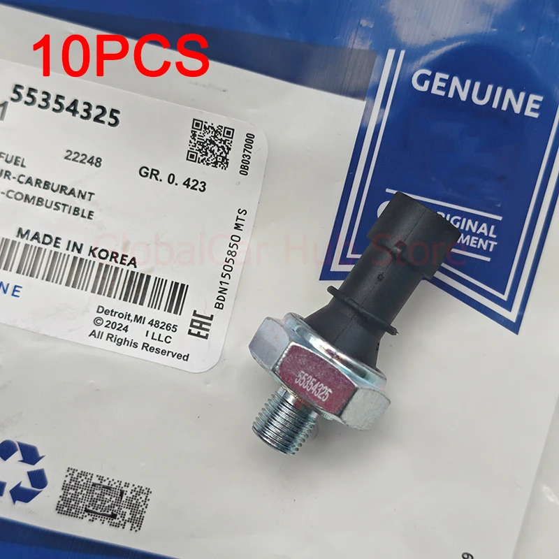 10pcs Engine Oil Pressure Switch Sensor for Chevrolet Cruze Sonic Trax Buick Encore Opel Vauxhall OEM 55354325 55233423 96802844