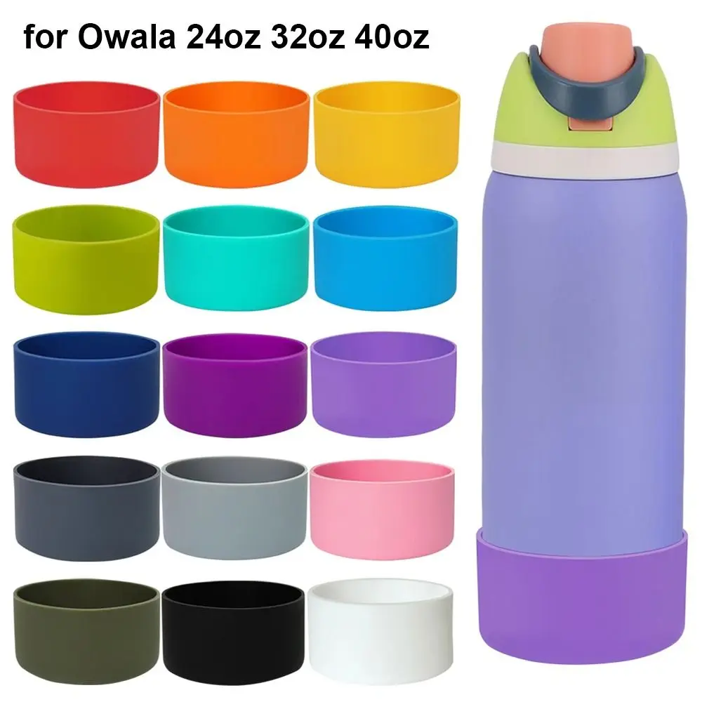 1Pcs New Anti-Slip Silicone Boot Colorful Soft Bottle Bottom Base Protective Cup Sleeve for 24oz 32oz 40oz