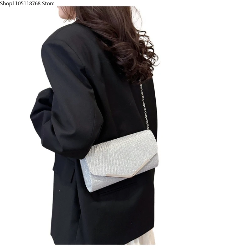 

Shining Fashionable Diamond Chain Small Square Shoulder Bags High Quality Sense of Luxury Crossbody Bags for Women