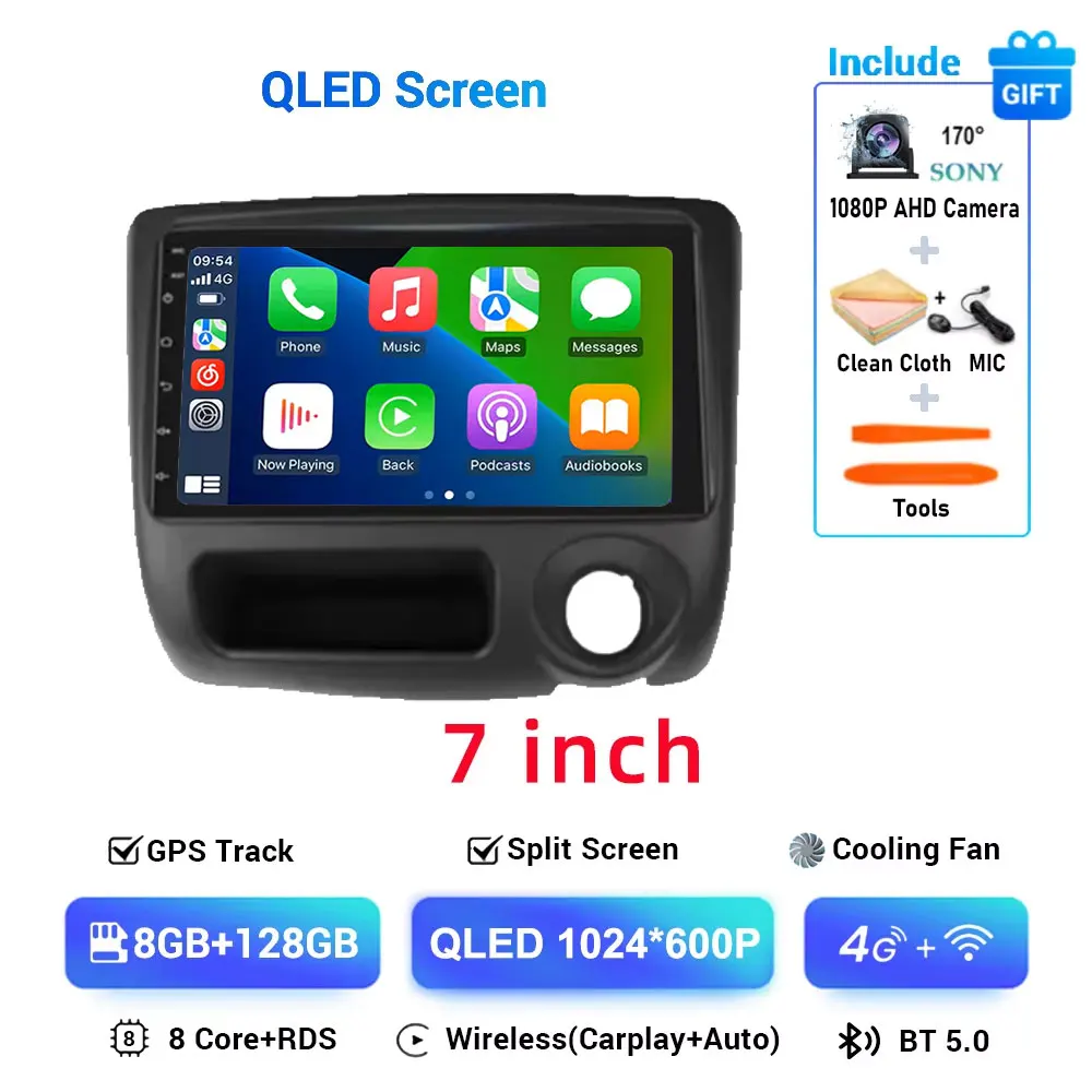 7 Inch Android 15 Autoradio Voor Toyota Vitz XP10 Yaris Platz Echo 1999-2005 Stereo Auto Carplay Autoradio GPS Navigatie DSP
