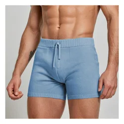 Men's Casual Sports Shorts Basketball Fitness Male Shorts Summer Blue Sexy Slim Shorts Men's Stretch Pants Men's Clothing Gym