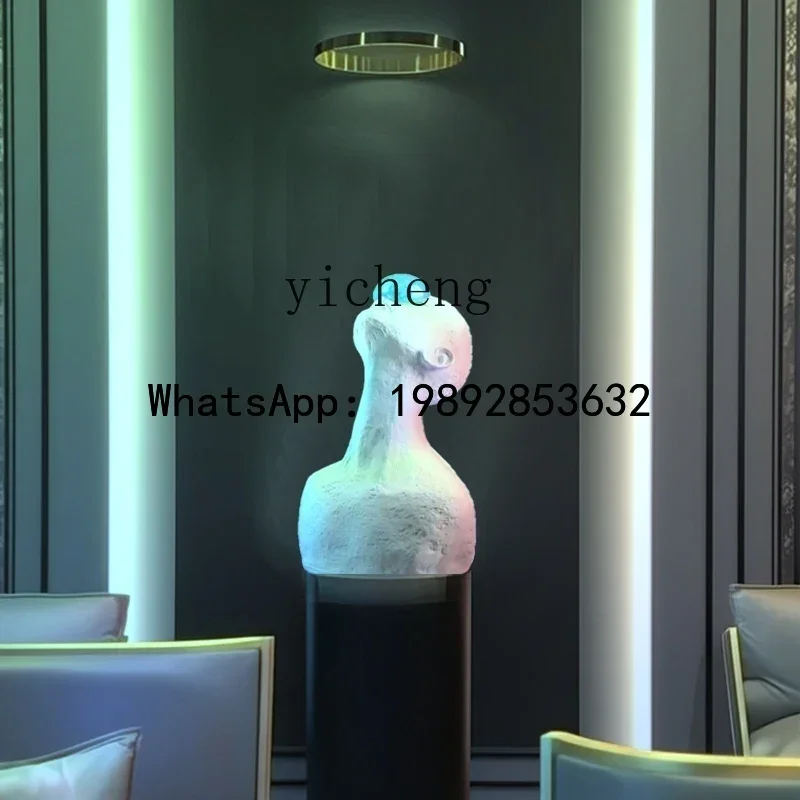 

B1 living room decoration blue abstract figure sculpture floor ornament high-end niche