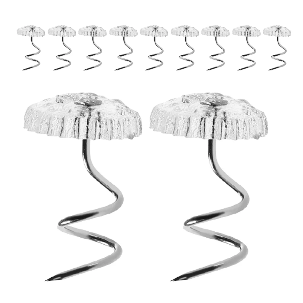 

40pcs Bedskirt Pins for Bedskirts Traceless Twist Nails Upholstery Tacks Fastener