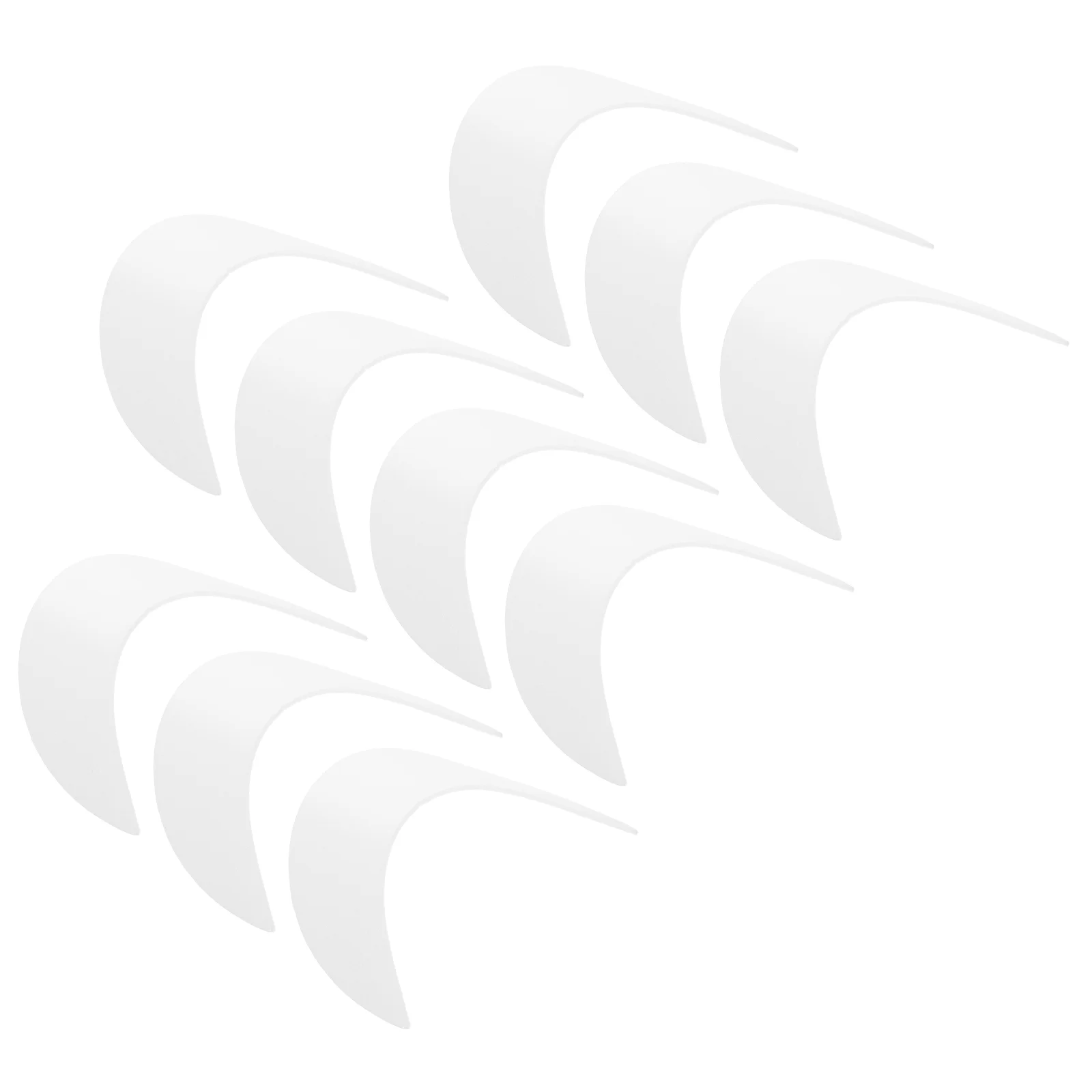 10 Pcs Girl Visor Brim Miss Flat Tennis Hat Plastic Display Rack Baseball Cap Insert