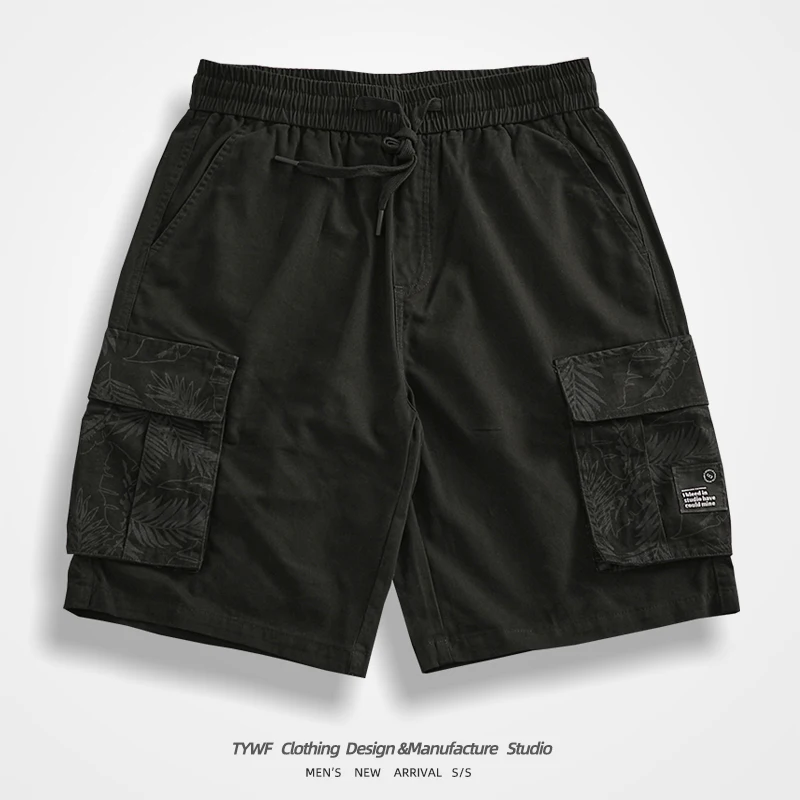 

Waed Bla Faion Спецодежда orts Мужские летние повседневные прямые свободные брюки-карго с пятью касками и средней талией в стиле ретро, дышащие