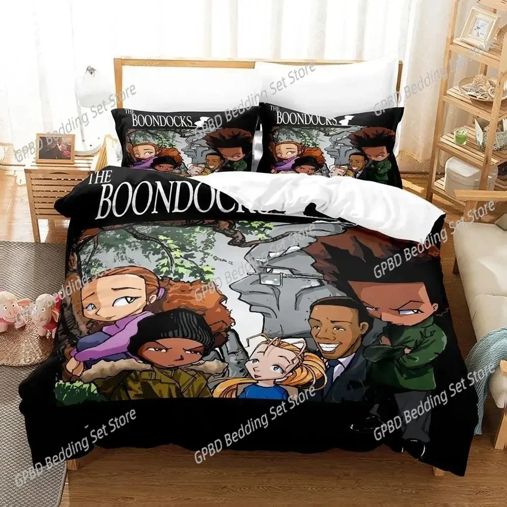

Luxury New 3D Print The Boondocks Bedding Set Single Twin Full Queen King Size Bed Set Adult Kid Bedroom Duvet cover Sets